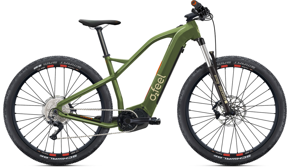 Velo outlet electrique vert